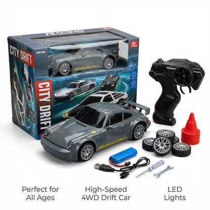 🏎️ RC Drift Car for — 4WD, LED Lights & 20KM/H Speed